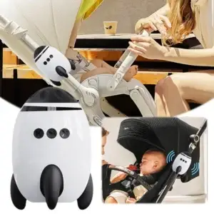 Portable Baby Sleep Soother – Bluetooth White Noise Stroller Rocker