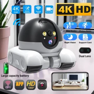 6MP 4K Smart Baby Monitor Camera | Dual Lens 5G WiFi Auto Tracking